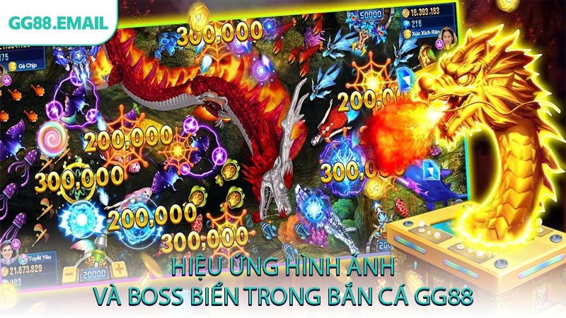 Hiệu ứng hình ảnh và boss biển trong bắn cá GG88